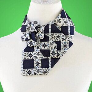 Ogsplosh - Winter Ascot Scarf Made From An Upcycled Vintage Necktie - NEW